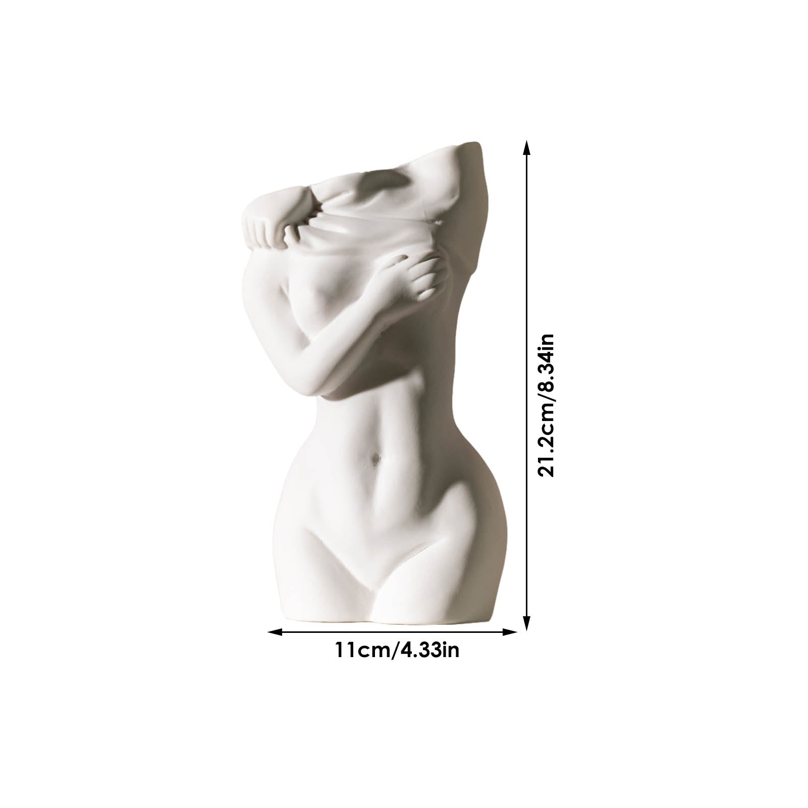 Orélia Maison™ — Vase Décoratif Silhouette Humaine féminine en Céramique