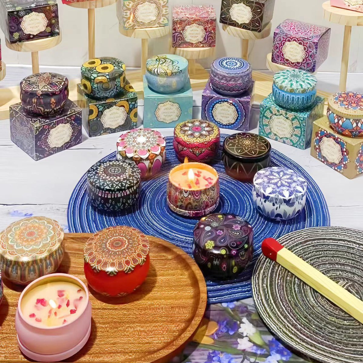 Orélia Maison™ — Bougie Parfumée aux Fleurs Séchées