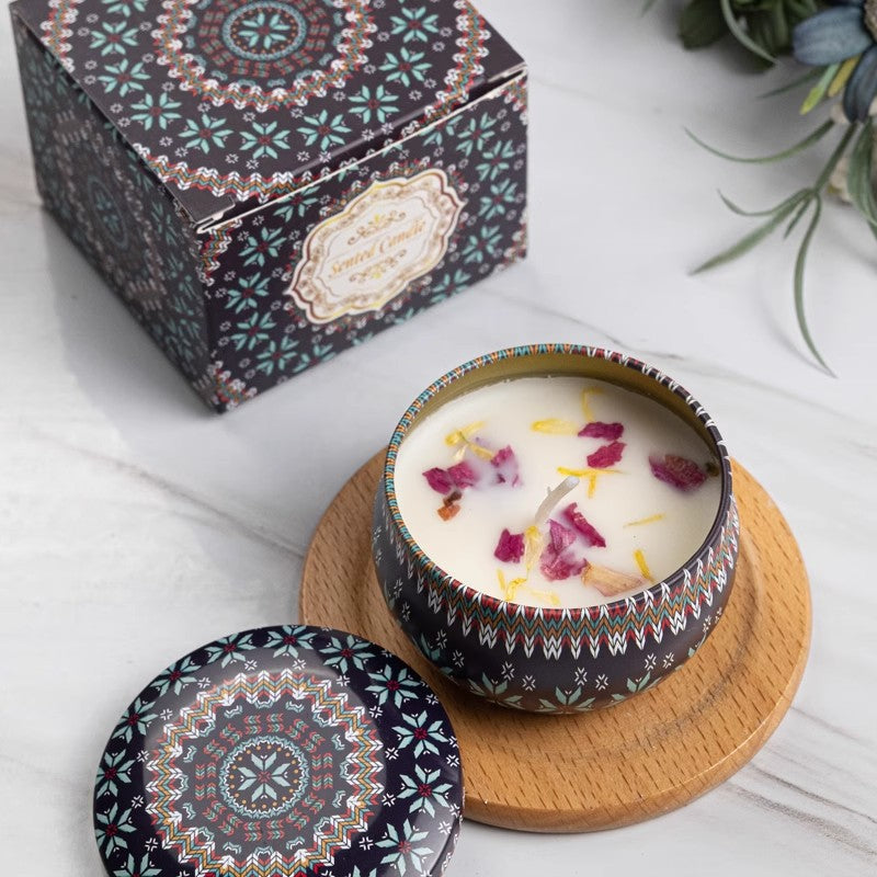 Orélia Maison™ — Bougie Parfumée aux Fleurs Séchées